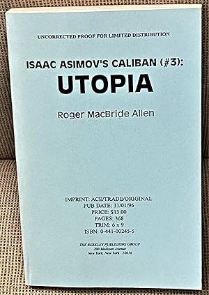 Imagen del vendedor de Isaac Asimov's Caliban (#3) : Utopia a la venta por My Book Heaven