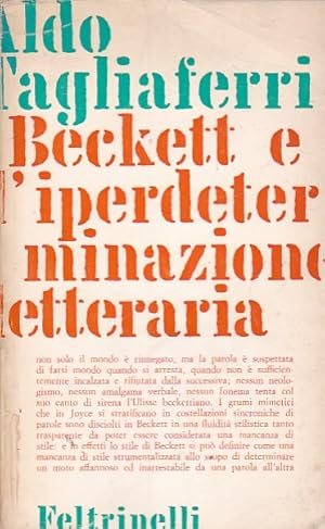 Image du vendeur pour Beckett e l iperdeterminazione letteraria mis en vente par LIBRERA GULLIVER