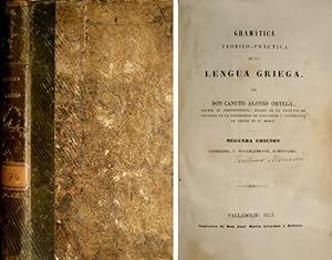 Imagen del vendedor de Gramtica terico-prctica de la Lengua Griega. Segunda edicin, corregida y notablemente aumentada. a la venta por Hesperia Libros