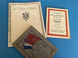 A Travers le Canada and 1921 catalogues du Train Exposition Francais au Canada.