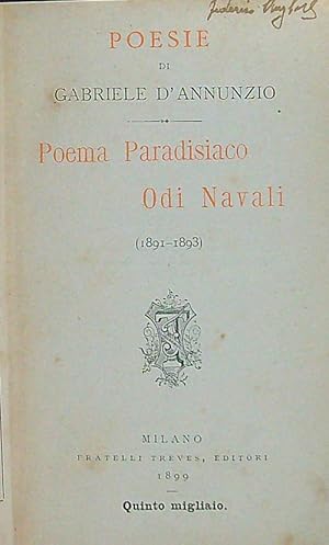 Poema paradisiaco - Odi Navali