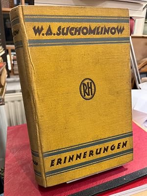 Seller image for Erinnerungen. Einfhrung: Georg Cleinow. for sale by Altstadt-Antiquariat Nowicki-Hecht UG