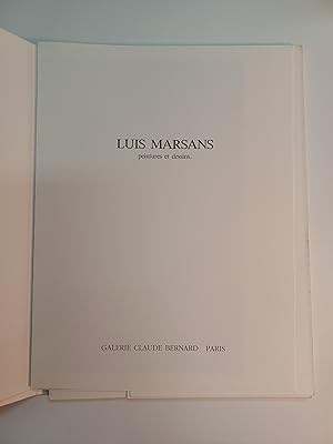 Seller image for Luis Marsans. Peintures et dessins for sale by Stock Llibres