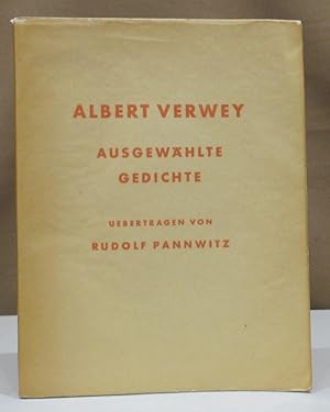 Ausgewählte Gedichte. Übertragen von Rudolf Pannwitz.