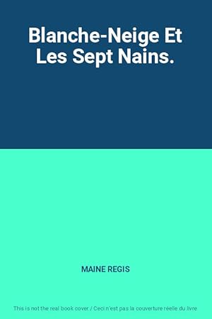 Bild des Verkufers fr Blanche-Neige Et Les Sept Nains. zum Verkauf von Ammareal