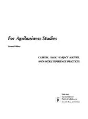 Bild des Verk�ufers f�r Greenhouse Flowers and Bedding Plants for Agribusiness Studies: Careers, Basic Subject Matter, and Work Experience Practices zum Verkauf von Book Express (NZ)