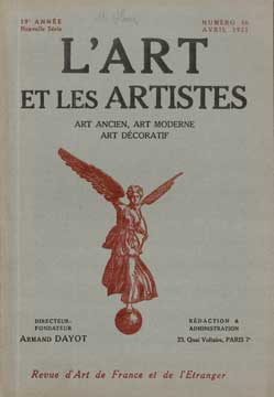 Imagen del vendedor de L'Art et les Artistes, Numro 56, Avril 1925 a la venta por Wittenborn Art Books