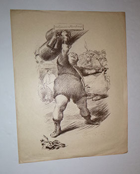 Des Canons des Munitions. (Caricature du sénateur Charles Humbert). Original lithograph.