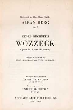 Immagine del venditore per Georg Bchner's Wozzeck venduto da Wittenborn Art Books