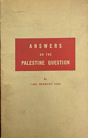 Seller image for Answers on the Palestine Question for sale by BookMarx Bookstore