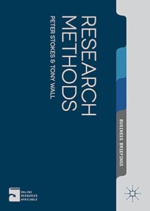 Seller image for Research Methods (Palgrave Business Briefing) by Stokes, Peter, Wall, Tony [Paperback ] for sale by booksXpress