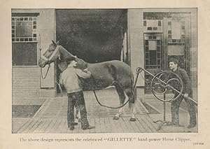 Imagen del vendedor de ADVERTISEMENT FOR "GILLETTE" HANDPOWER HORSE CLIPPER a la venta por BUCKINGHAM BOOKS, ABAA, ILAB, IOBA