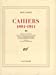 Seller image for Cahiers, 1894-1914. Tome III [FRENCH LANGUAGE] Paperback for sale by booksXpress