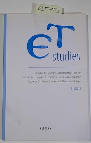 Bild des Verkufers fr ET studies 3 (2012) 2, Journal, Zeitschrift, Jornal zum Verkauf von Antiquariat Trger