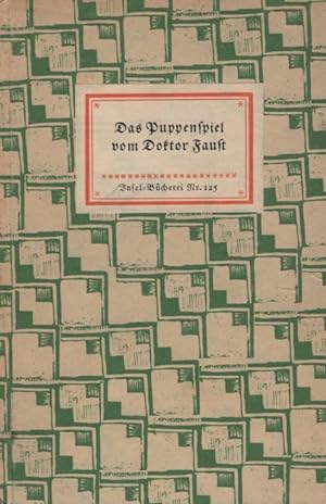 Image du vendeur pour Das Puppenspiel vom Doktor Faust mis en vente par Leipziger Antiquariat