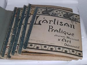 L artisan Pratique. Journal Mensuel d Art Découratif. 5 Hefte mit je 4 Einzelheften. 1905 bis 190...
