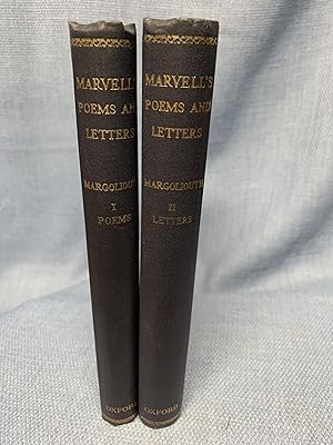 Imagen del vendedor de The Poems & Letters of Andrew Marvell, edited by H.M. Margoliouth. 2 volumes. a la venta por Bryn Mawr Bookstore