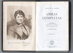 OBRAS COMPLETAS - Recopilación y estudio bibliográfico -"Rosalía de Castro o el dolor de vivir"- ...