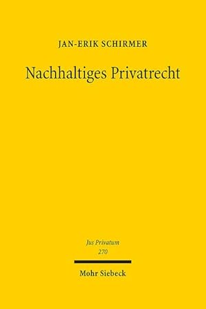 Immagine del venditore per Nachhaltiges Privatrecht venduto da AHA-BUCH GmbH