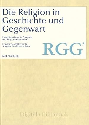 Bild des Verkufers fr Digitale Bibliothek 012: RGG Religion in Geschichte und Gegenwart (PC+MAC) zum Verkauf von PlanetderBuecher