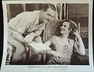 Imagen del vendedor de What Price Decency? 8 X 10 Still 1933 Alan Hale Sr., Dorothy Burgess, a la venta por AcornBooksNH