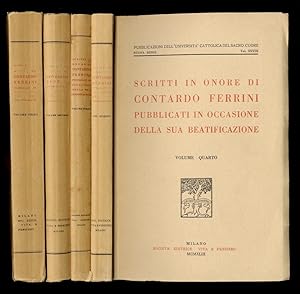 Scritti in onore di Contardo Ferrini. Pubblicati in occasione della sua beatificazione.