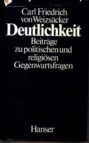 Deutlichkeit. Beiträge zu politischen und religiösen Gegenwartsfragen.