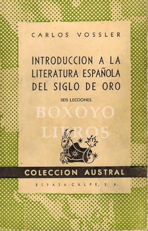 Introducción a la literatura española del Siglo de Oro. Seis lecciones