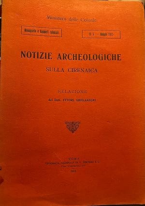 Notizie archeologiche sulla Cirenaica