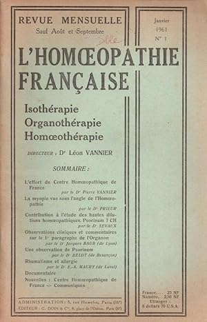 L'Homoepathie française