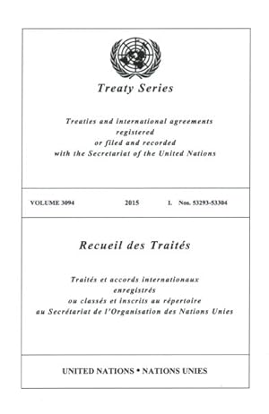 Immagine del venditore per Treaty Series / Recueil des Traites venduto da GreatBookPrices