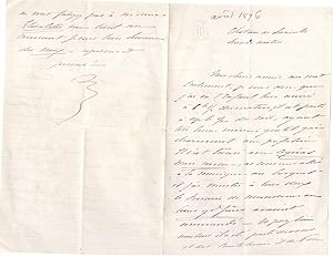 Lettre manuscrite Famille de Grammont