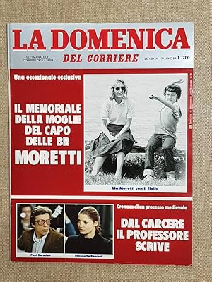 Immagine del venditore per La Domenica del Corriere 25 aprile 1981 BR Moretti Shuttle Grimaldi Callas Manz venduto da LIBRERIA IL TEMPO CHE FU