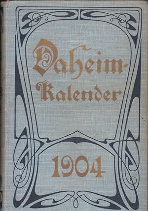 Daheim-Kalender für das Deutsche Reich auf das Schaltjahr 1904