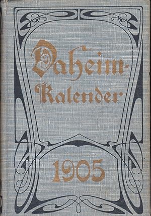 Daheim-Kalender für das Deutsche Reich auf das Gemeinjahr 1905