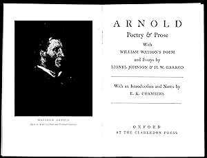 Image du vendeur pour ARNOLD Poetry & Prose 1967 mis en vente par Artifacts eBookstore