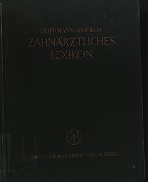 Seller image for Zahnrztliches Lexikon for sale by books4less (Versandantiquariat Petra Gros GmbH & Co. KG)