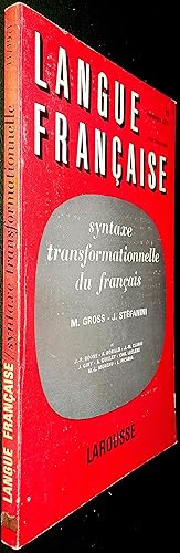 Imagen del vendedor de Langue Franaise, revue trimestrielle - septembre 1971, N 11 - Syntaxe transformationnelle du franais a la venta por Le Chemin des philosophes