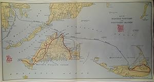 Map of Martha's Vineyard and Nantucket Islands. New York, New Haven and Hartford Railroad Co/The ...