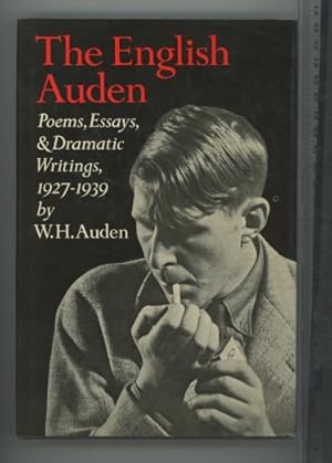 Bild des Verkufers fr English Auden: Poems, Essays and Dramatic Writings, 1927-39 zum Verkauf von Joe Orlik Books