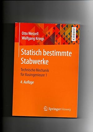 Seller image for Wetzell, Krings, Technische Mechanik fr Bauingenieure 1 - Statisch bestimmte Stabwerke for sale by sonntago DE