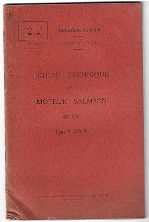 Notice technique du Moteur SALMSON 60 CV type 9 AD.R.