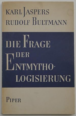 Seller image for Die Frage der Entmythologisierung. for sale by Antiquariat Rainer Schlicht