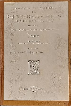 Wissenschaftliche Ergebnisse Der Deutschen Zentral-Afrika-Expedition 1907-1908 Unter Führung Adol...