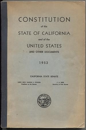 Seller image for Constitution of the State of California and of the United States and Other Documents for sale by The Green Arcade