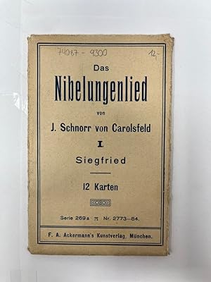 Das Nibelungenlied. 12 Karten ungelaufen mit Illustrationen von Julius Schnorr von Carolsfeld und...