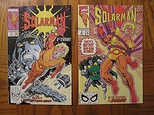 Bild des Verkufers fr Marvel Solarman Comic Books #1 (1989) and #2 (1990) High Grade zum Verkauf von Clarkean Books
