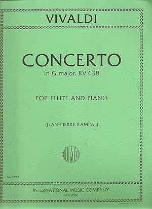 Seller image for Vivaldi: Concerto in G Major, RV438, for Flute and Piano for sale by Snow Crane Media