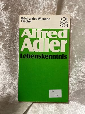 Bild des Verkufers fr Lebenskenntnis: Einf. v. Wolfgang Metzger (Alfred Adler, Werkausgabe (Taschenbuchausgabe)) zum Verkauf von Antiquariat Jochen Mohr -Books and Mohr-