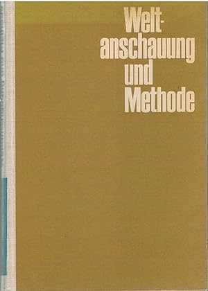 Image du vendeur pour Weltanschauung und Methode mis en vente par Antiquariat Hans Wger